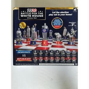 2020 Battle for the White House Chess Set Limited Edition Certificate Complete